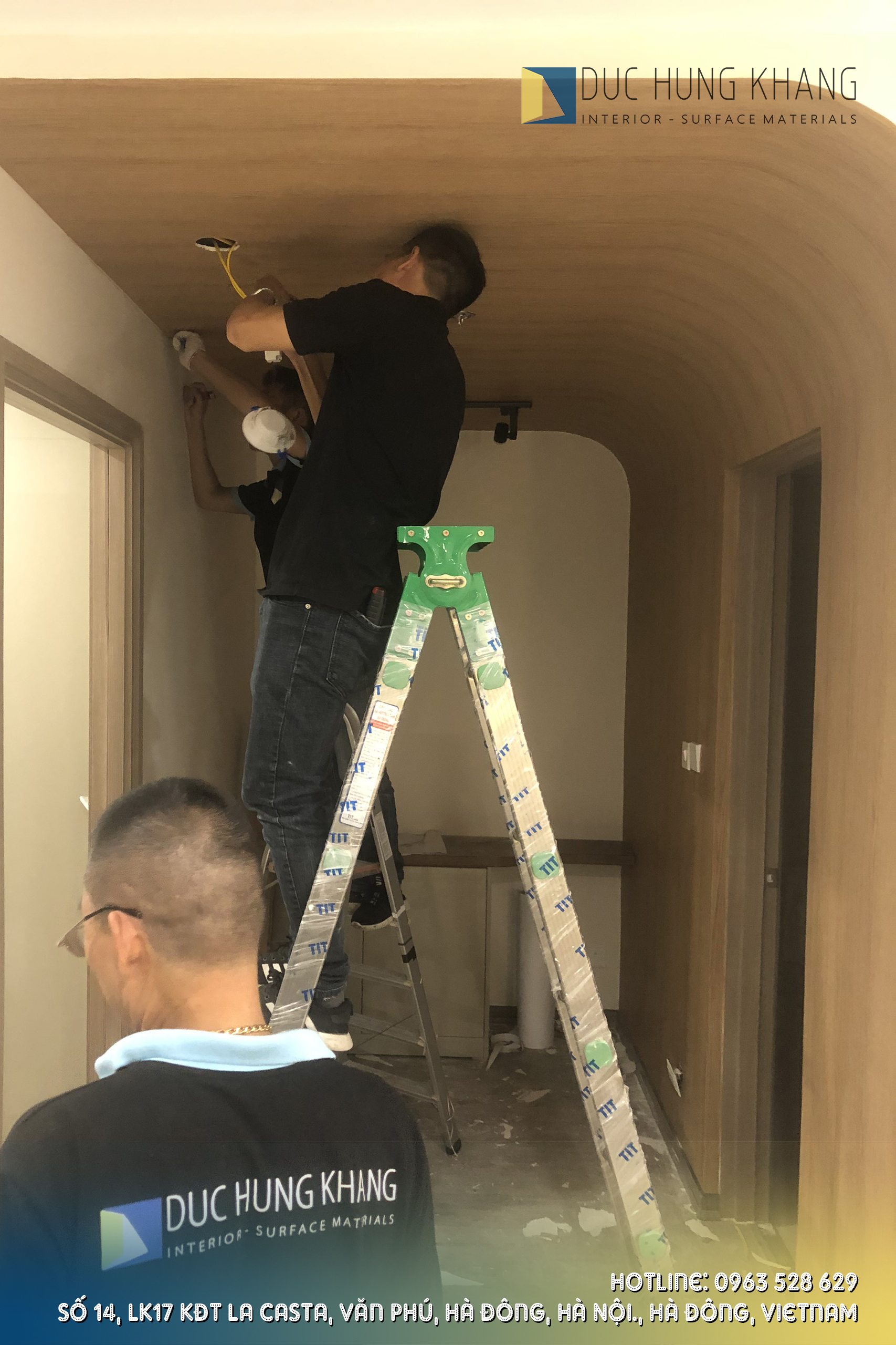 hướng dẫn dán giấy dán tường